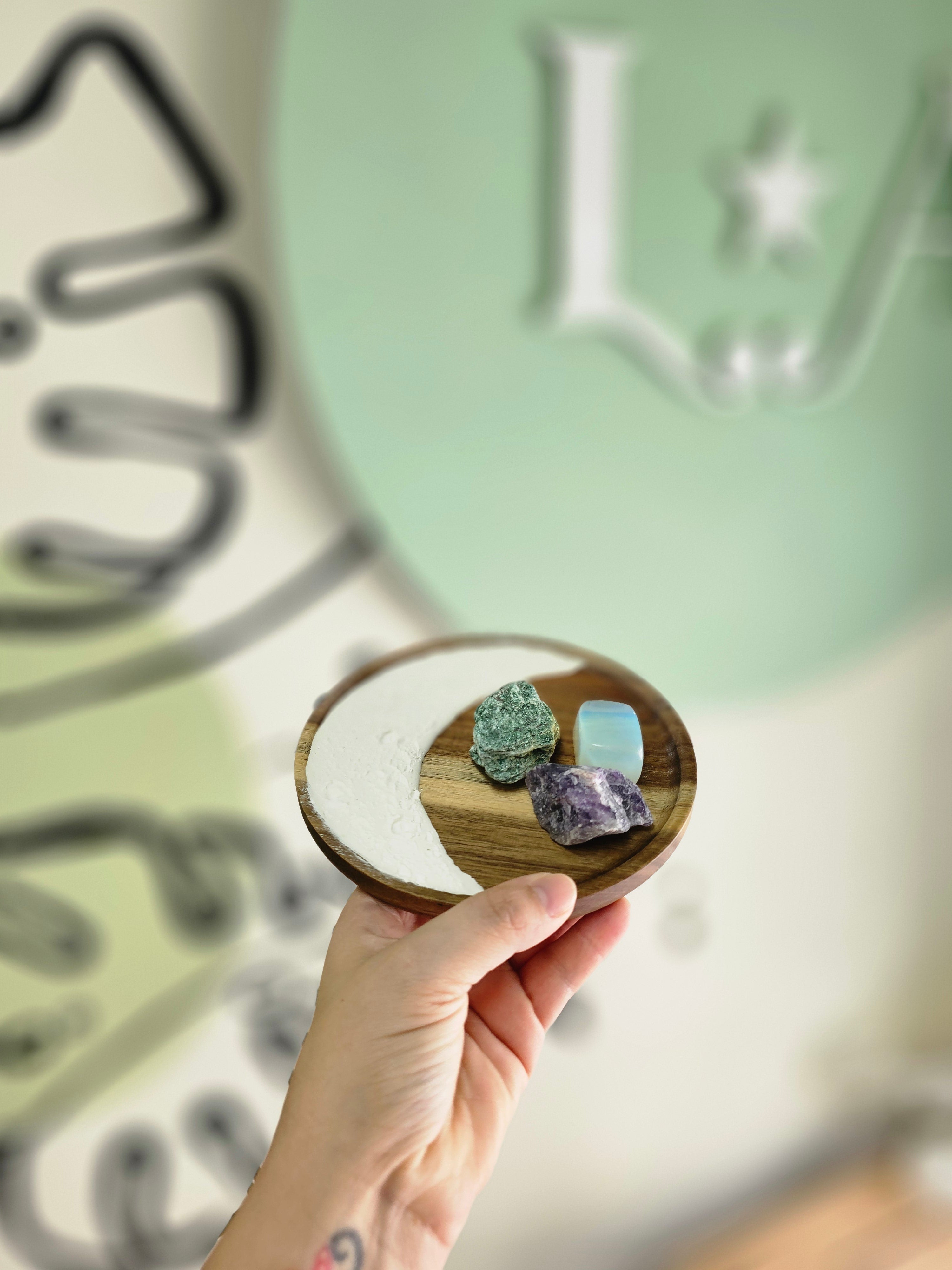 🌙✨ Porta Cuarzo Lunar Artesanal ✨🌙